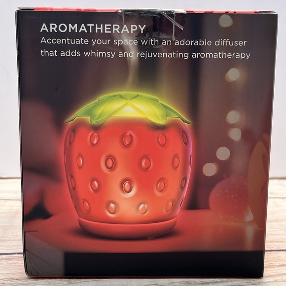 Mahli Strawberry Ultrasonic Diffuser Aroma Therapy 80ml Capacity LED Light - Picture 2 of 7